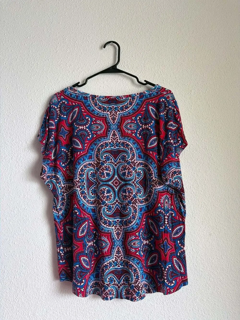 Westport Woman Paisley Mandala Print Short Sleeve Top Size 1X - Picture 5 of 5